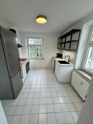 Küche/Küchenzeile in der Unterkunft Bavaria Home Apartments Geisenfeld