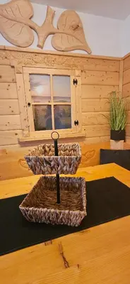 Ein Sitzbereich in der Unterkunft Feriendorf Hochbergle Haus 34