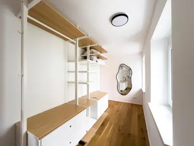 Ein Bett oder Betten in einem Zimmer der Unterkunft Exklusives City-Apartment Augsburg I Stilvoll & modern