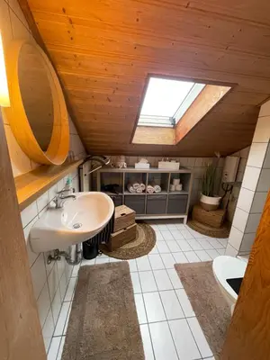 Ein Badezimmer in der Unterkunft Architect-Apartments Atelier 42qm, Küche und Bad