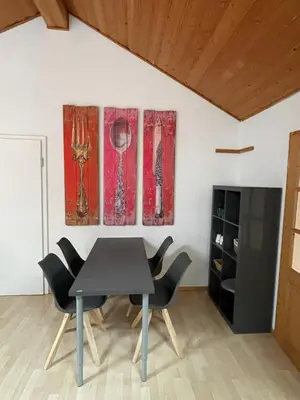 Ein Sitzbereich in der Unterkunft Architect-Apartments Atelier 42qm, Küche und Bad