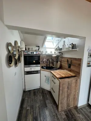 Küche/Küchenzeile in der Unterkunft Heimat Apartment