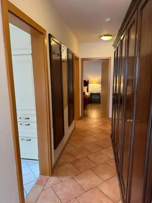 Ein Bett oder Betten in einem Zimmer der Unterkunft Ferienwohnung Anna