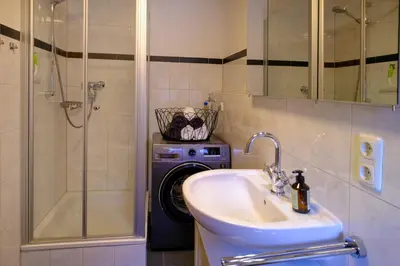 Ein Badezimmer in der Unterkunft Zum Friedl