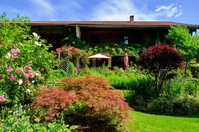 Ein Garten an der Unterkunft Zum Friedl