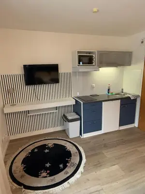 Küche/Küchenzeile in der Unterkunft Apartment Hotel Huber, Zimmer und Apartments