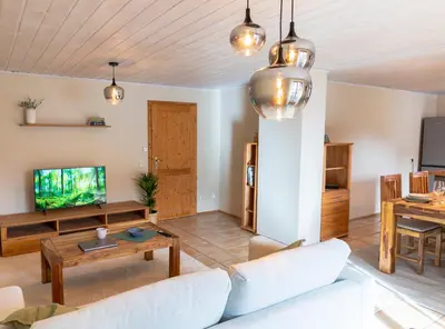 TV/Unterhaltungsangebot in der Unterkunft Gemütliche Ferienwohnung am Kochelsee