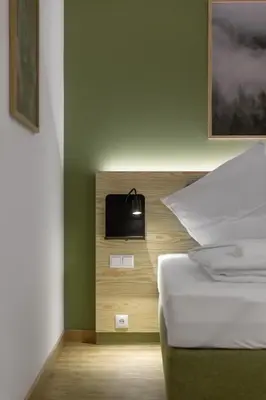 Ein Bett oder Betten in einem Zimmer der Unterkunft StadlTraum Falkenberg