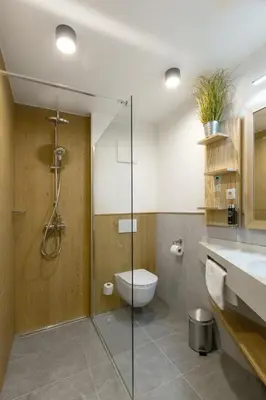 Ein Badezimmer in der Unterkunft StadlTraum Falkenberg