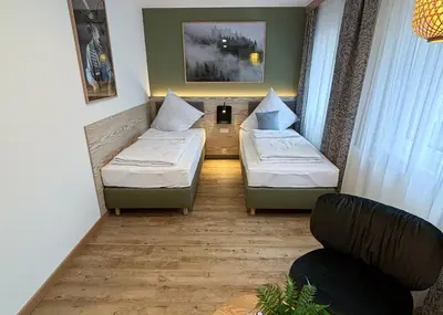 Ein Bett oder Betten in einem Zimmer der Unterkunft StadlTraum Falkenberg