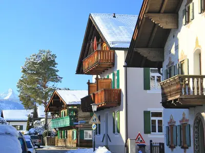 Ein allgemeiner Bergblick oder ein Berglick von der Ferienwohnung aus