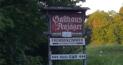 Ein Zertifikat, Auszeichnung, Logo oder anderes Dokument, das in der Unterkunft Hotel Gasthaus Aujäger ausgestellt ist