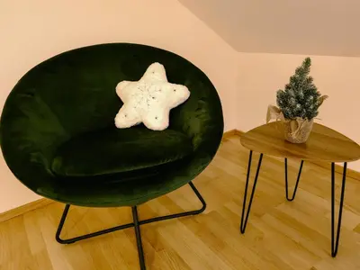 Ein Sitzbereich in der Unterkunft Rost Apartments - Staffelsee
