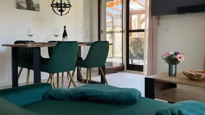 Ein Sitzbereich in der Unterkunft Alpendomizil Haberspitz