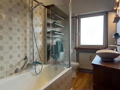 Ein Badezimmer in der Unterkunft Alpendomizil Haberspitz