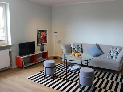 Ein Sitzbereich in der Unterkunft Holiday apartment with 1 bedroom