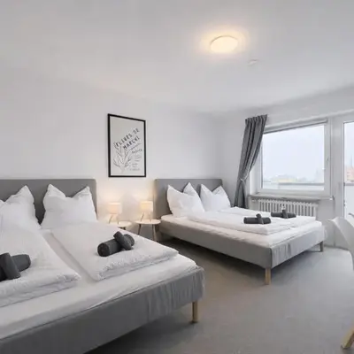 Stilvolles Apartment für bis zu 4 Gäste - Küche & Balkon