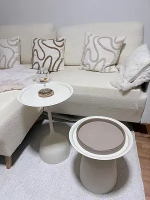 Ein Sitzbereich in der Unterkunft Chiemsee-Perle, stylisches Luxus-Appartement