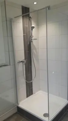 Ein Badezimmer in der Unterkunft Ferienwohnung in Bierdorf im Erdgeschoss