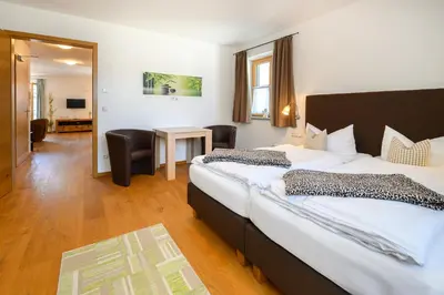 Ein Bett oder Betten in einem Zimmer der Unterkunft Berggams