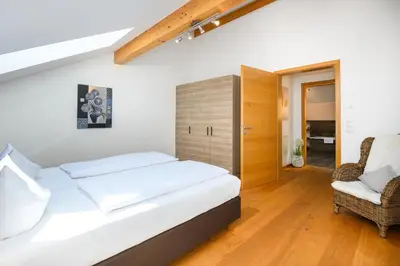Ein Bett oder Betten in einem Zimmer der Unterkunft Berggipfel