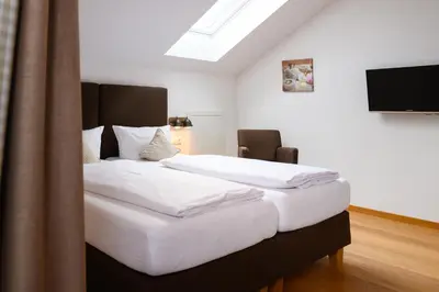 Ein Bett oder Betten in einem Zimmer der Unterkunft Berggipfel