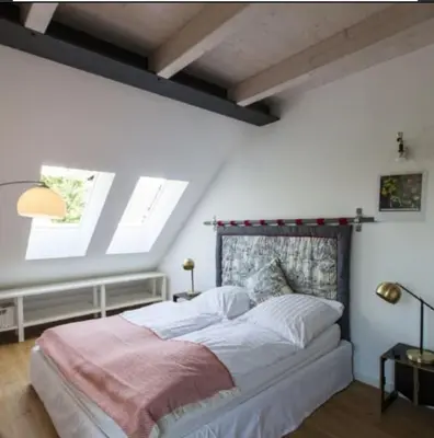 Ein Bett oder Betten in einem Zimmer der Unterkunft Zum Wehnerbauer OST