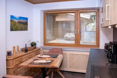 Küche/Küchenzeile in der Unterkunft Ferienwohnung beim Rehberg