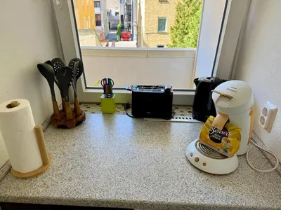 Kaffee-/Teezubehör in der Unterkunft Zentrales Apartment im Herzen von München