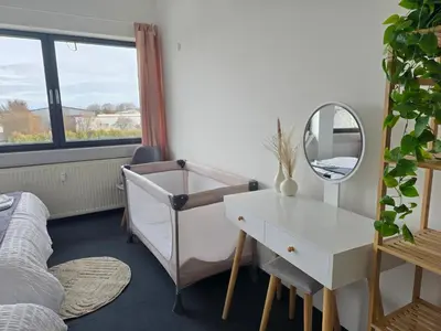 Grundriss der Unterkunft Große Wohnung mit Balkon nahe München