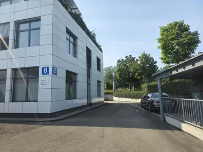 Grundriss der Unterkunft Große Wohnung mit Balkon nahe München