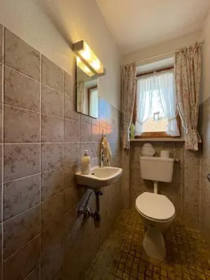 Ein Badezimmer in der Unterkunft Demelhof Urlaub auf dem Bauernhof