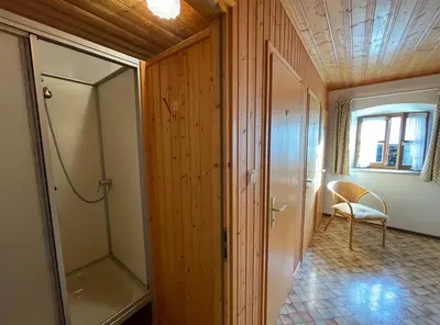 Ein Badezimmer in der Unterkunft Demelhof Urlaub auf dem Bauernhof