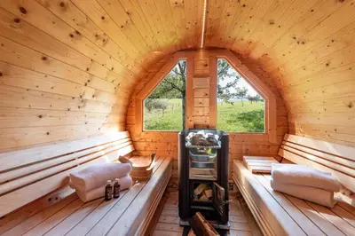 Ein Bett oder Betten in einem Zimmer der Unterkunft Seimehof Urlaub auf dem Bauernhof