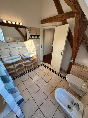 Ein Badezimmer in der Unterkunft Bavaria Home - Zentral, Küche, Waschen, Parken