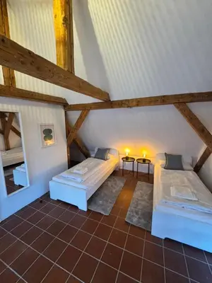 Ein Bett oder Betten in einem Zimmer der Unterkunft Bavaria Home - Zentral, Küche, Waschen, Parken