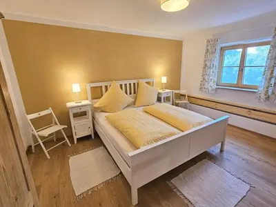 Ein Bett oder Betten in einem Zimmer der Unterkunft Holiday apartment OG