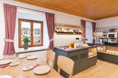 Küche/Küchenzeile in der Unterkunft Gästehaus Keilhof am Kirchberg