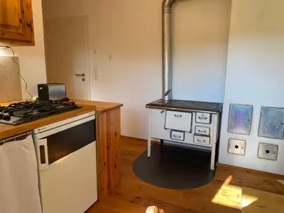 Küche/Küchenzeile in der Unterkunft Tiny Souterrain Ferienwohnung
