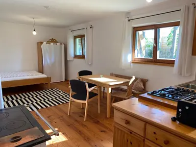 Küche/Küchenzeile in der Unterkunft Tiny Souterrain Ferienwohnung
