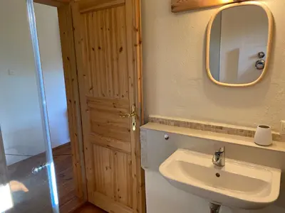 Ein Badezimmer in der Unterkunft Tiny Souterrain Ferienwohnung