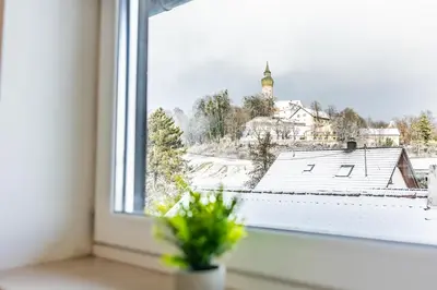 Wundervolle Ferienwohnung am Kloster Andechs im Winter