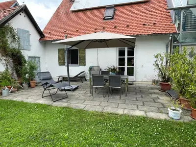 Ein Garten an der Unterkunft Ferienwohnung Maslanka DG