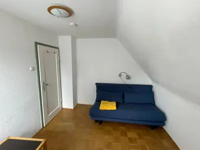 Ein Sitzbereich in der Unterkunft Ferienwohnung Maslanka DG
