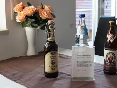 Getränke in der Unterkunft Ferienwohnung Monika