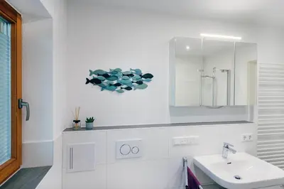 Ein Badezimmer in der Unterkunft BergSeeMomente