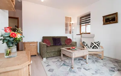 Ein Sitzbereich in der Unterkunft Ferienwohnung Rotkehlchen, Whg 8