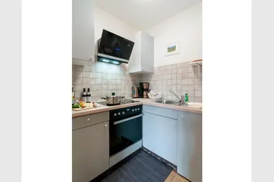 Küche/Küchenzeile in der Unterkunft Ferienwohnung Rotkehlchen, Whg 8