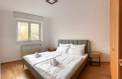 Ein Bett oder Betten in einem Zimmer der Unterkunft Munich City Retreat Sendling