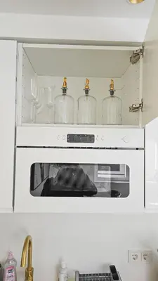 Küche/Küchenzeile in der Unterkunft Beautiful new R apartment -15 min to Octoberfest